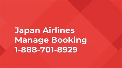 japan airlines manage my booking
